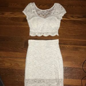 Two-piece cocktail outfit